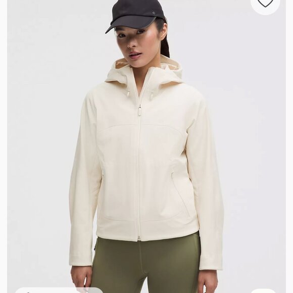 Lululemon NWT Women's Cross Chill City-to-Trail Jacket L Light Ivory - Picture 12 of 16